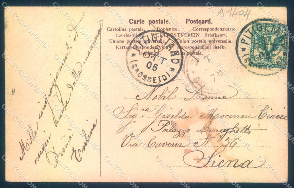 Firenze Fiesole San Domenico cartolina JK0437 – retro