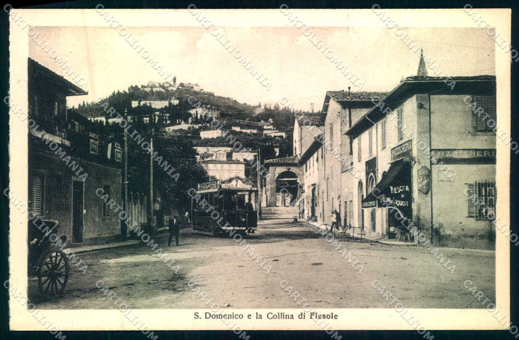 Firenze Fiesole San Domenico Tram Alterocca 38766 cartolina JK0441 – fronte