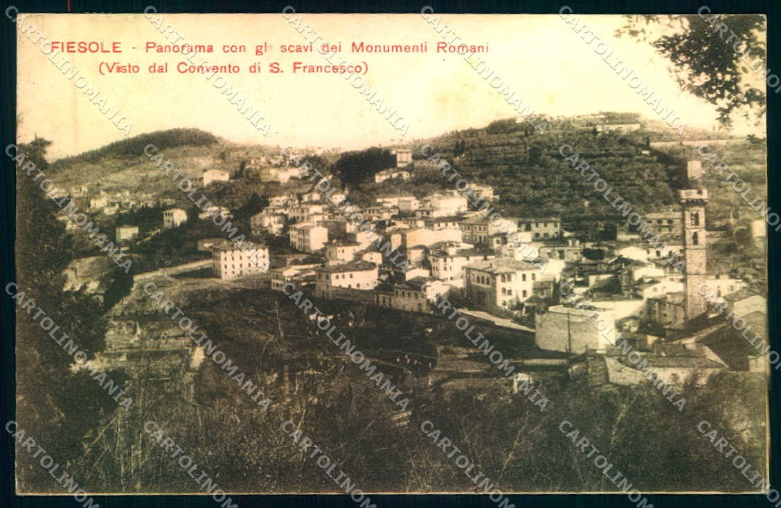 Firenze Fiesole Scavi Monumenti Romani cartolina JK0447 – fronte