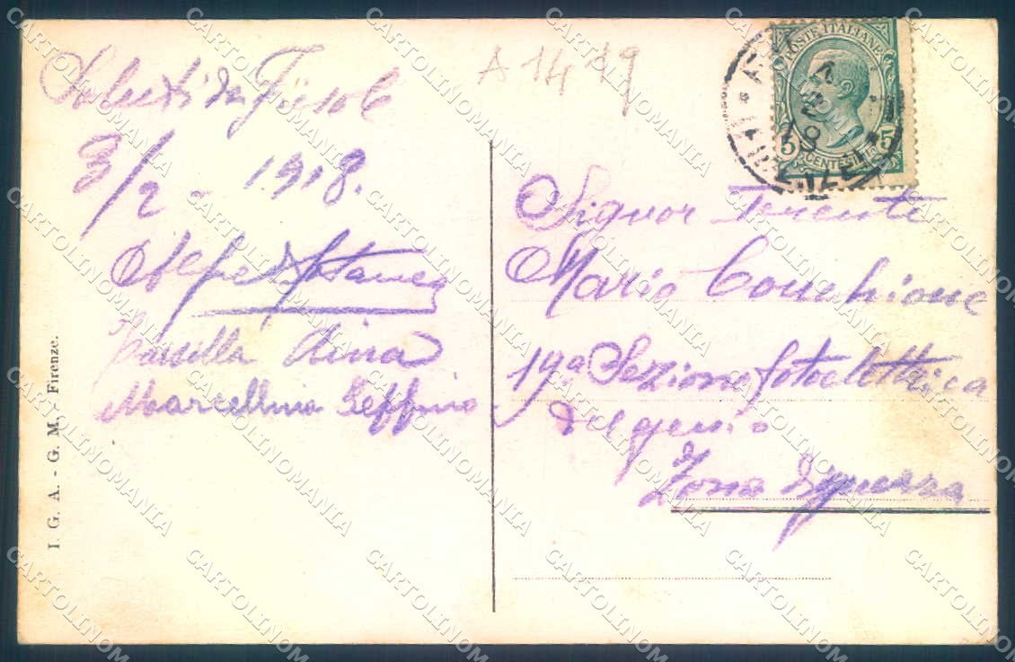 Firenze Fiesole Scavi Monumenti Romani cartolina JK0447 – retro