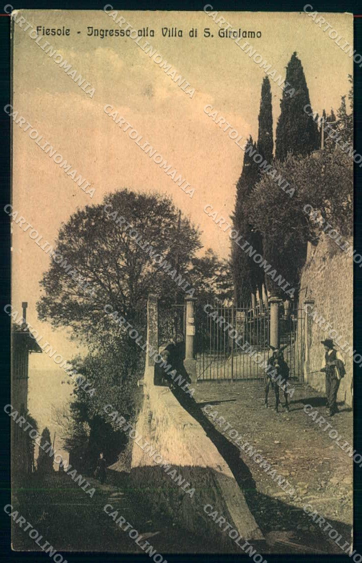 Firenze Fiesole Convento San Girolamo Ingresso cartolina JK0449 – fronte
