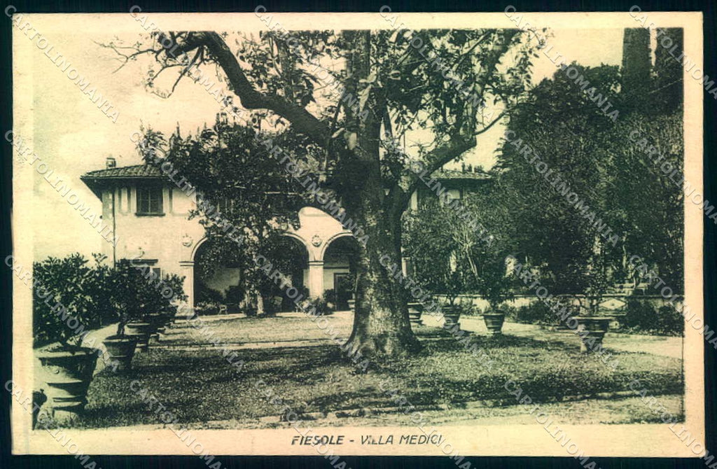 Firenze Fiesole Villa Medici cartolina JK0450 – fronte