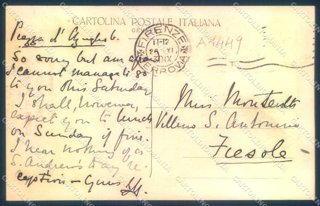 Firenze Fiesole ? Foto cartolina JK0472 – retro