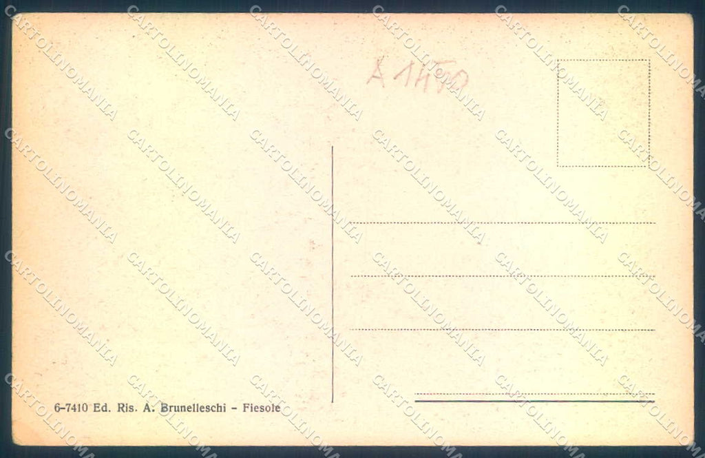 Firenze Fiesole cartolina JK0473 – retro