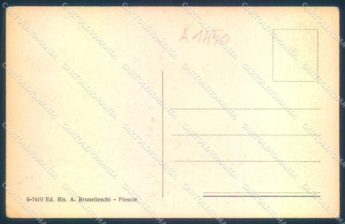 Firenze Fiesole cartolina JK0473 – retro