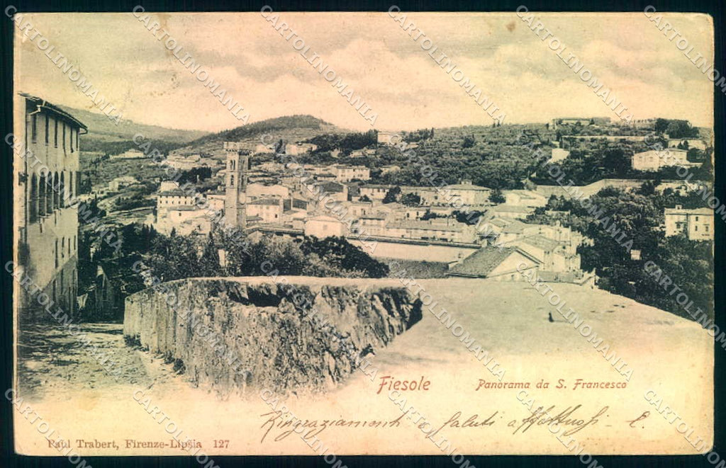 Firenze Fiesole San Francesco Trabert 127 cartolina JK0475 – fronte