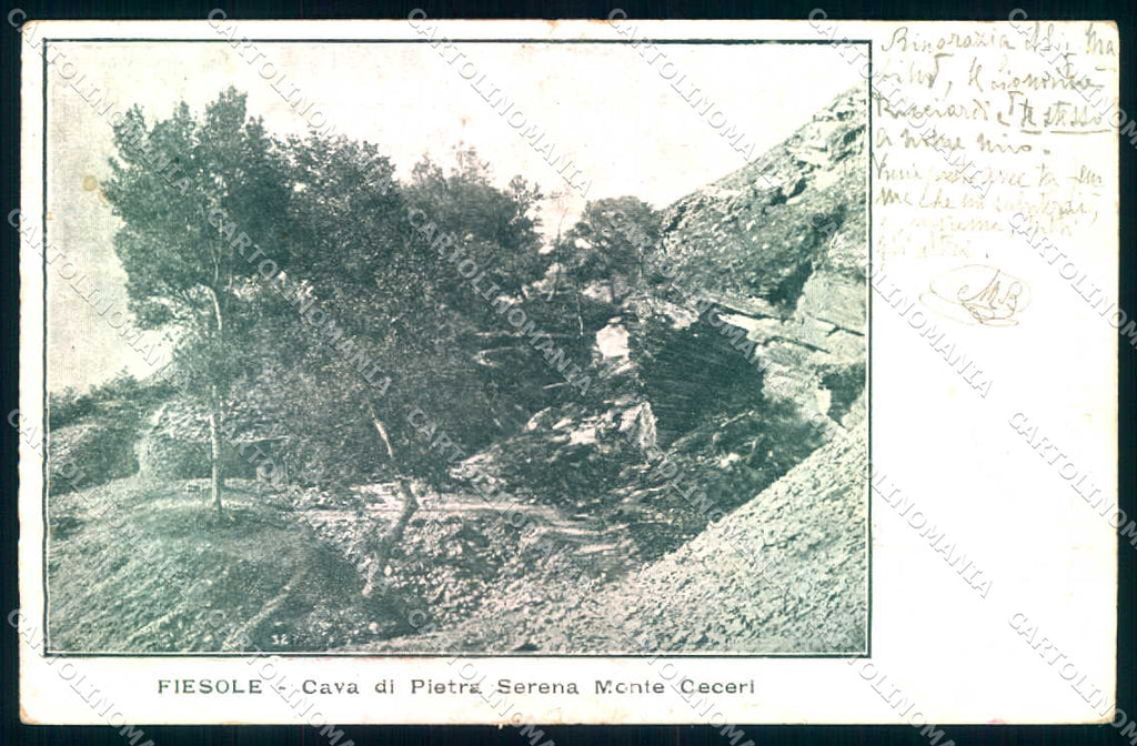 Firenze Fiesole Cava Monte Ceceri STRAPPINO cartolina JK0477 – fronte