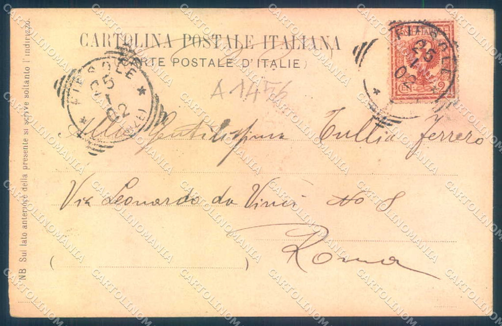 Firenze Fiesole Tram Pineider cartolina JK0479 – retro