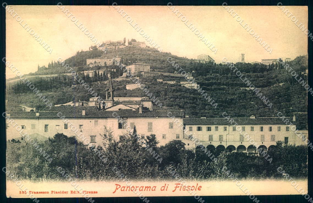 Firenze Fiesole Pineider 885 cartolina JK0480 – fronte