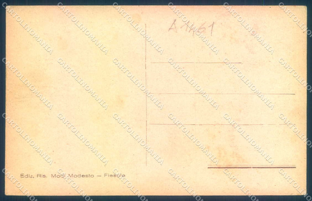 Firenze Fiesole Collina Convento cartolina JK0481 – retro