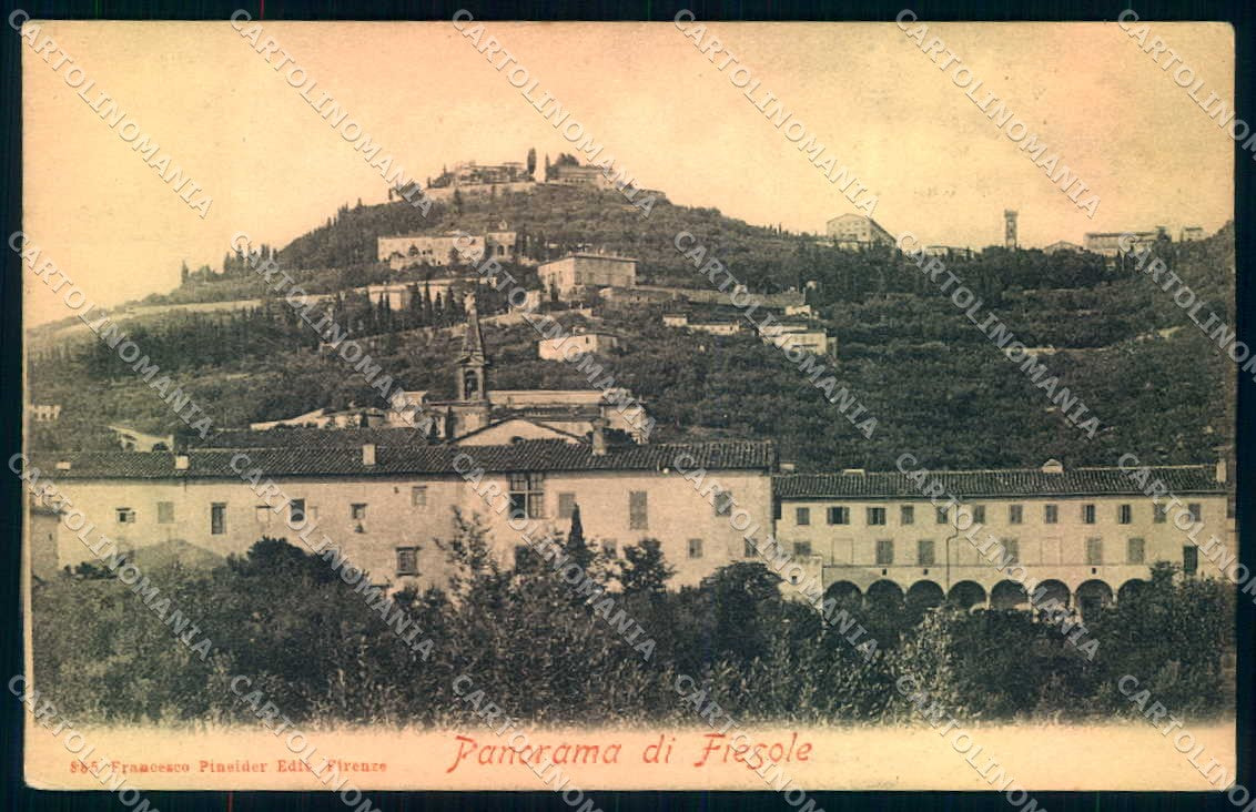 Firenze Fiesole Pineider 885 cartolina JK0482 – fronte