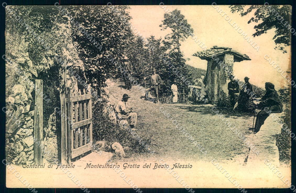 Firenze Fiesole Montesinario Grotta Beato Alessio cartolina JK0484 – fronte