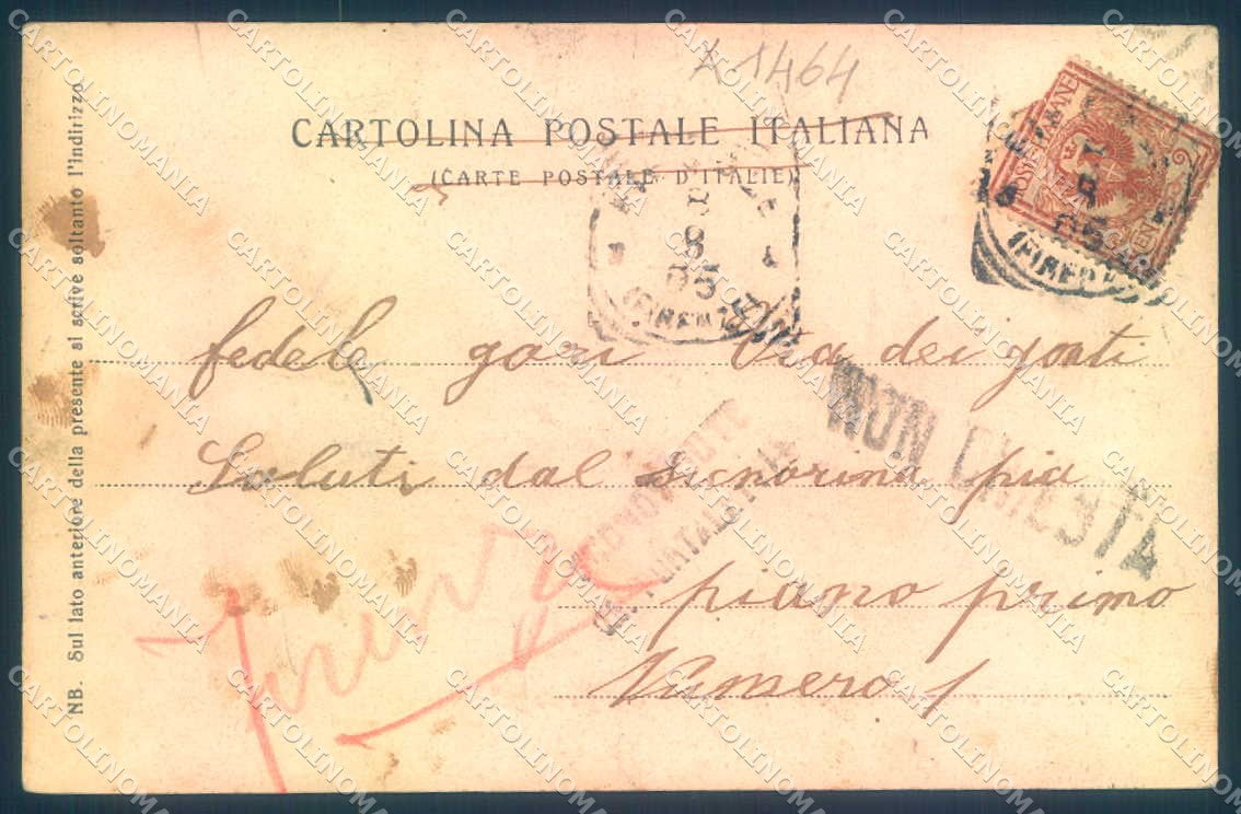 Firenze Fiesole Montesinario Grotta Beato Alessio cartolina JK0484 – retro