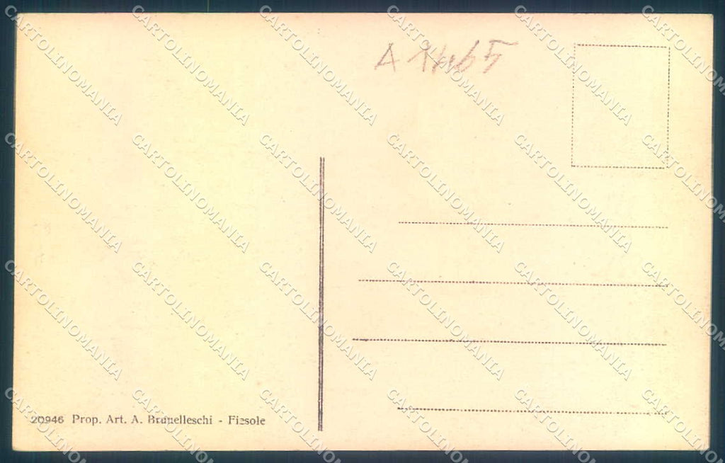 Firenze Fiesole cartolina JK0485 – retro