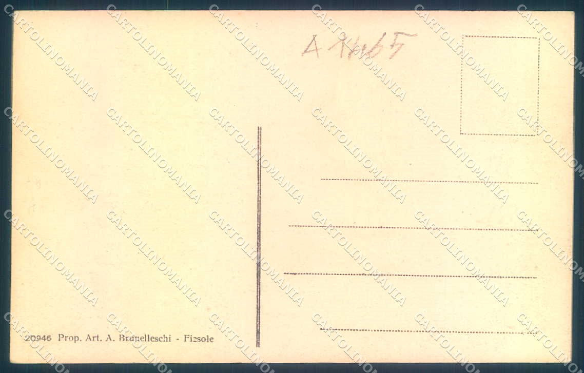 Firenze Fiesole cartolina JK0485 – retro