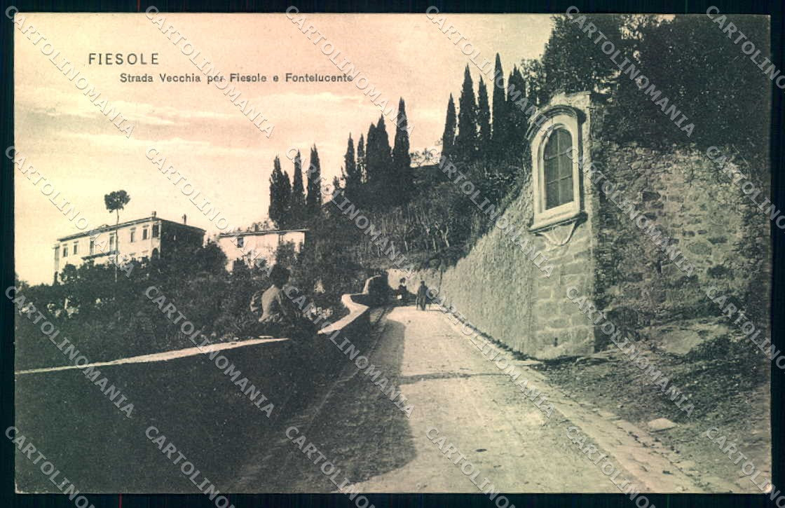 Firenze Fiesole Strada per Fontelucente cartolina JK0486 – fronte