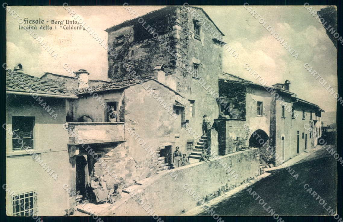 Firenze Fiesole Borg'Unto cartolina JK0487 – fronte