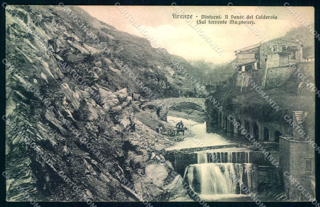 Firenze Fiesole Ponte del Calderaio cartolina JK0491 – fronte