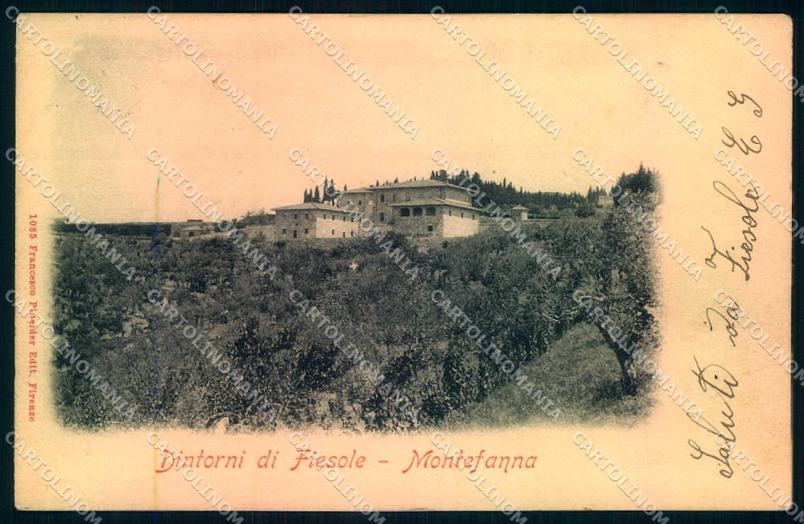 Firenze Fiesole Montefanna Pineider cartolina JK0499 – fronte