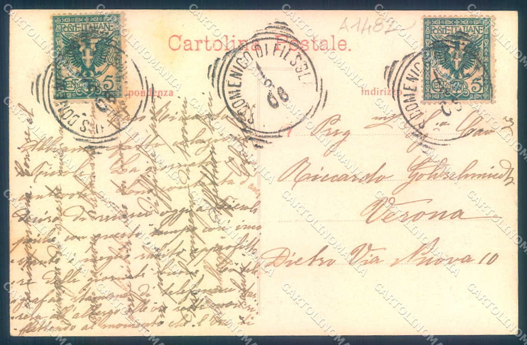Firenze Fiesole cartolina JK0500 – retro