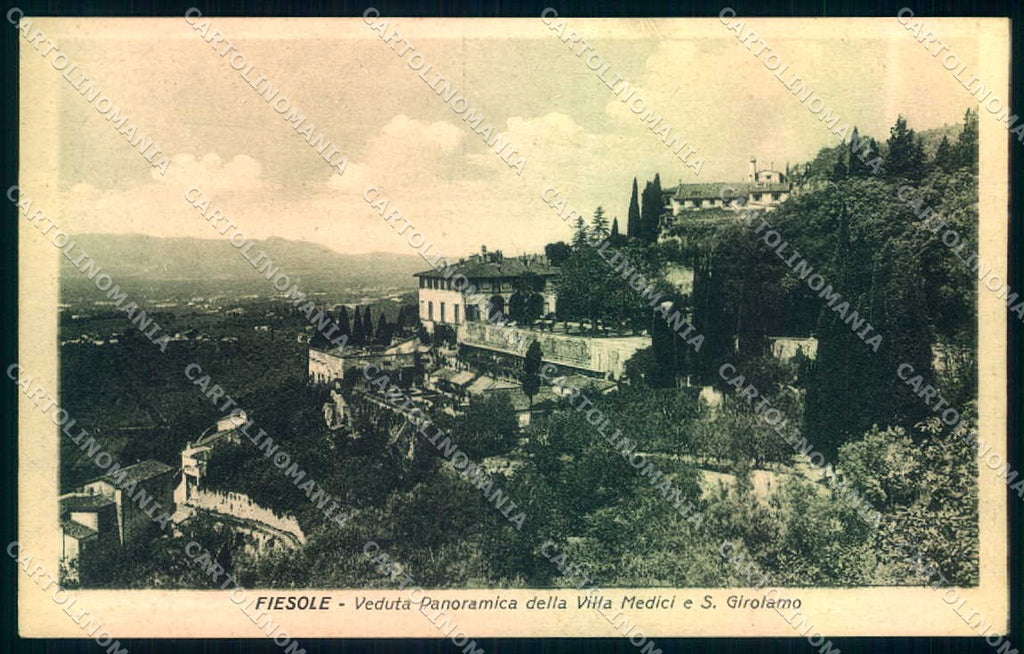 Firenze Fiesole San Girolamo Villa Medici cartolina JK0506 – fronte