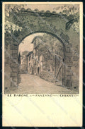 Firenze Panzano Le Barone Chianti Alinari cartolina JK0516 – fronte