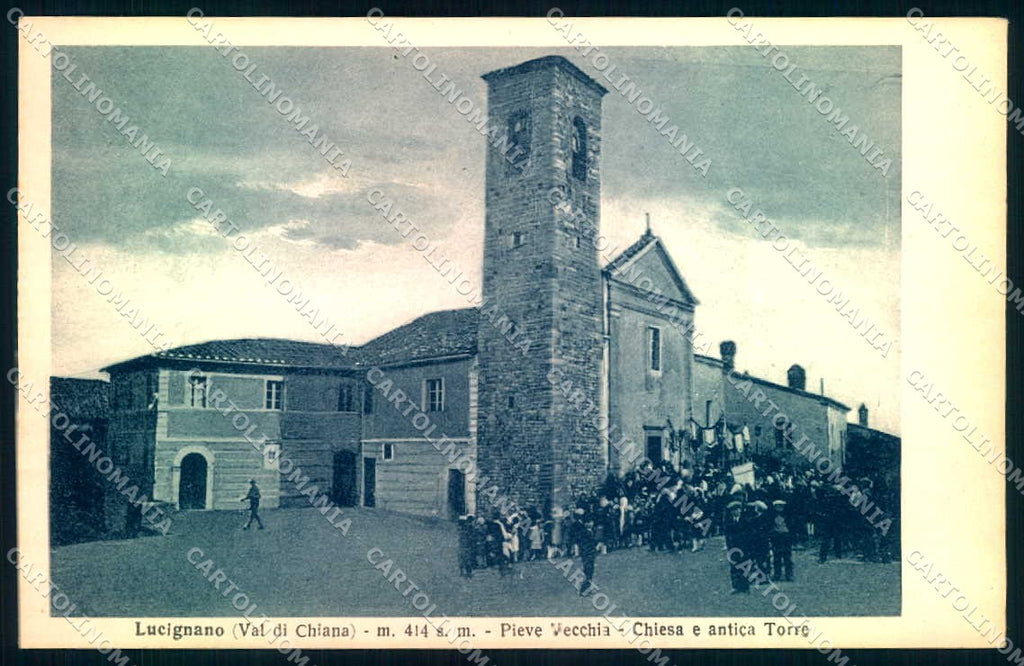 Arezzo Lucignano Chiesa Antica Torre Banda Alterocca 854-46 cartolina JK0522 – fronte