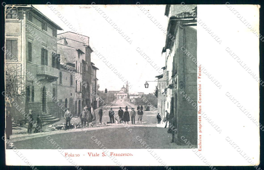 Arezzo Foiano della Chiana Viale San Francesco cartolina JK0532 – fronte