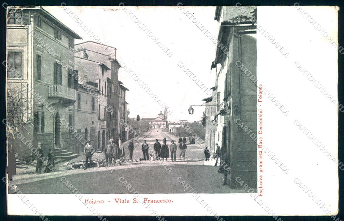 Arezzo Foiano della Chiana Viale San Francesco cartolina JK0532 – fronte