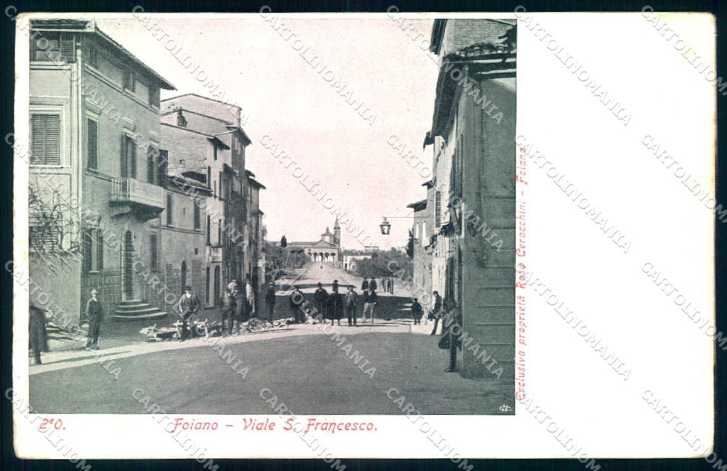 Arezzo Foiano della Chiana Viale San Francesco cartolina JK0535 – fronte
