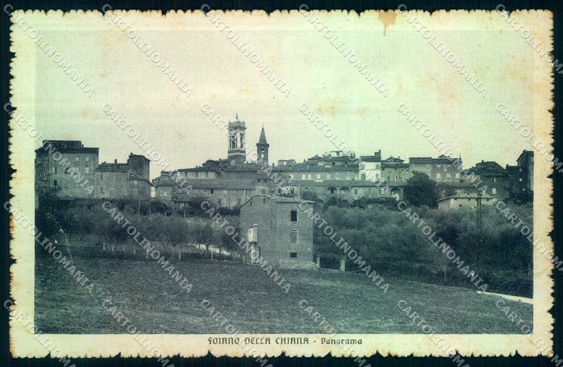 Arezzo Foiano della Chiana PIEGA cartolina JK0538 – fronte