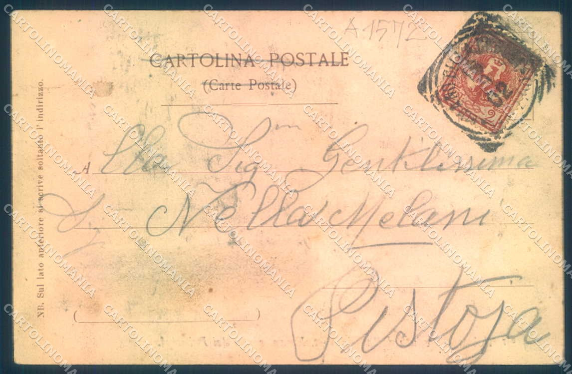 Arezzo Foiano della Chiana Via Vittorio Emanuele cartolina JK0539 – retro