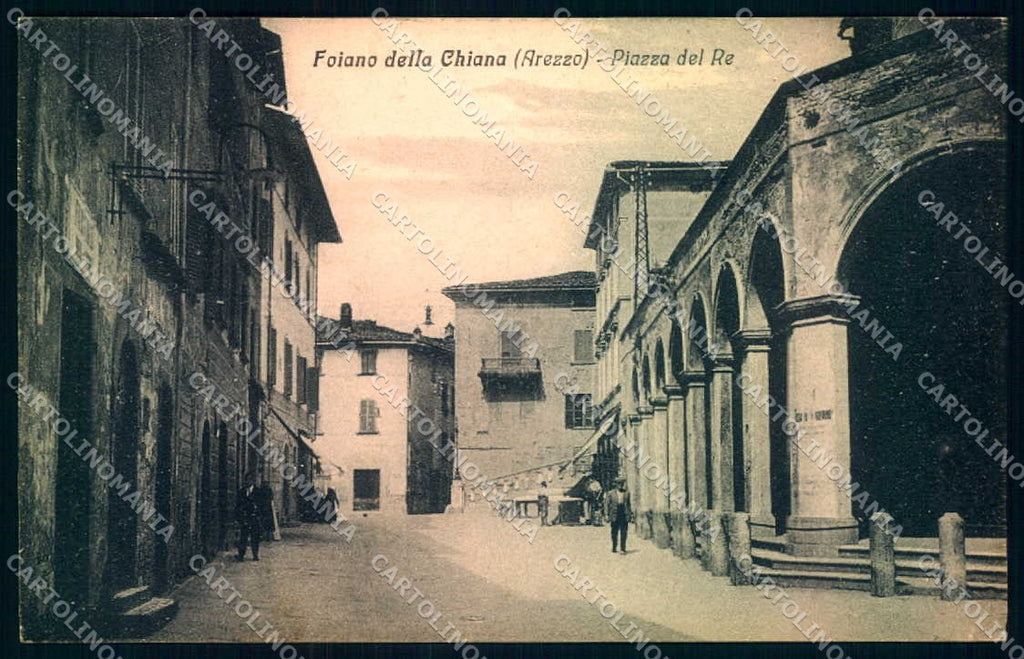 Arezzo Foiano della Chiana Piazza del Re cartolina JK0541 – fronte