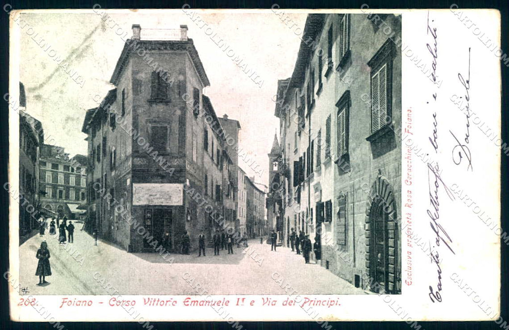 Arezzo Foiano della Chiana Corso Vittorio Emanuele II cartolina JK0542 – fronte