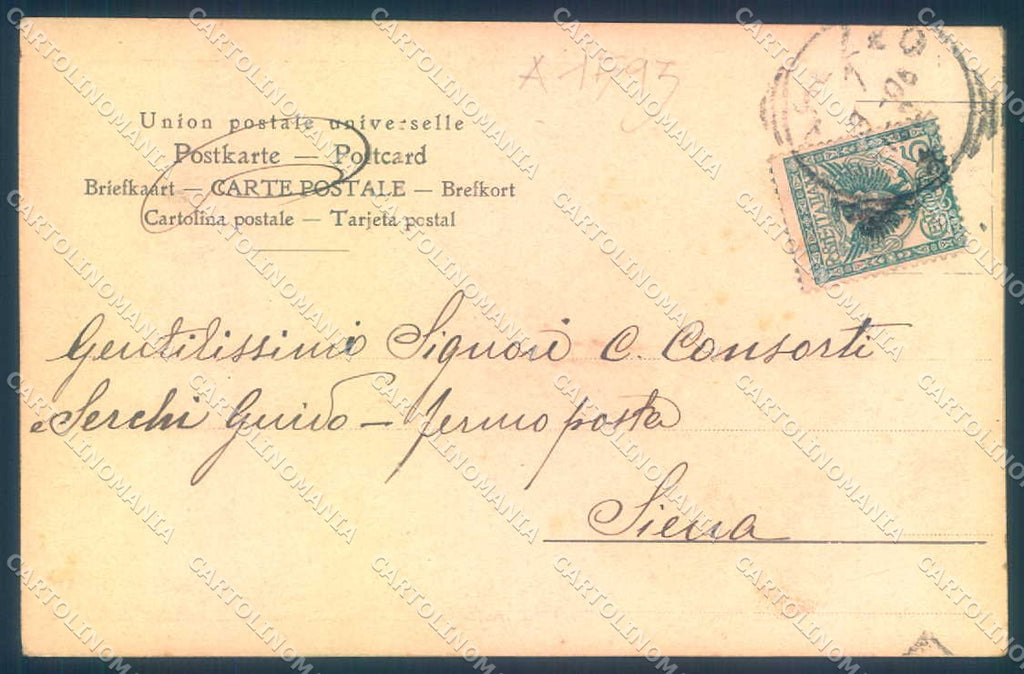 Arezzo Città Monumento ai Caduti cartolina JK0547 – retro