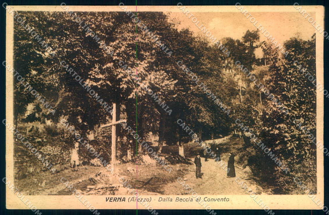 Arezzo Verna dalla Beccia al Convento cartolina JK0548 – fronte