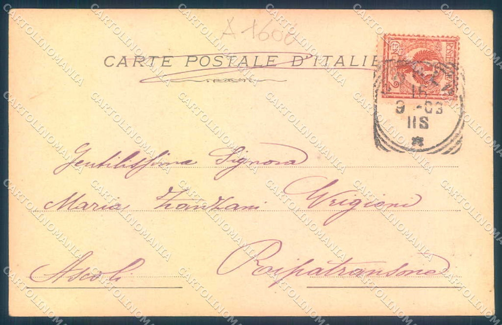 Arezzo Verna Convento Porta Ingresso PIEGA ANGOLO Alterocca 787 cartolina JK0549 – retro