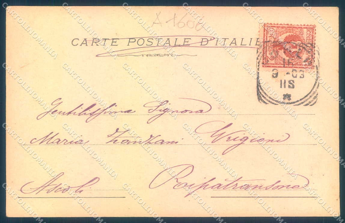 Arezzo Verna Convento Porta Ingresso PIEGA ANGOLO Alterocca 787 cartolina JK0549 – retro