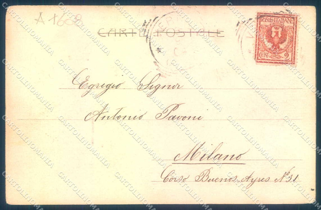 Arezzo Verna Convento Porta Ingresso PIEGA ANGOLO Alterocca 787 cartolina JK0550 – retro
