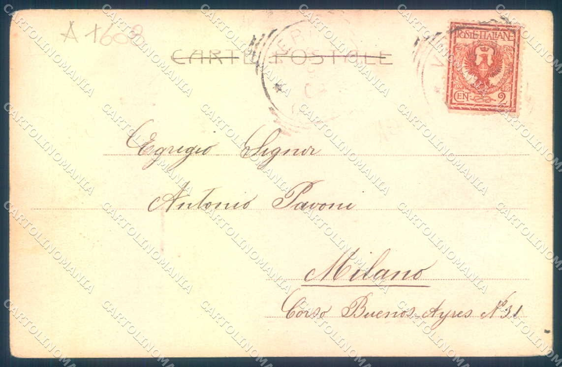 Arezzo Verna Convento Porta Ingresso PIEGA ANGOLO Alterocca 787 cartolina JK0550 – retro