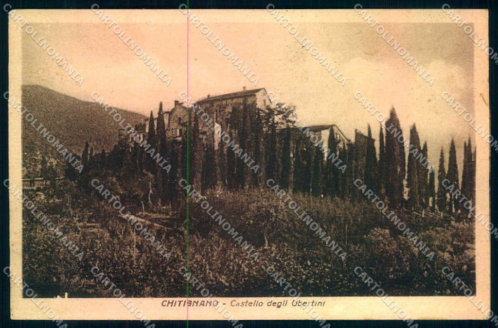 Arezzo Chitignano Castello Ubertini cartolina JK0552 – fronte