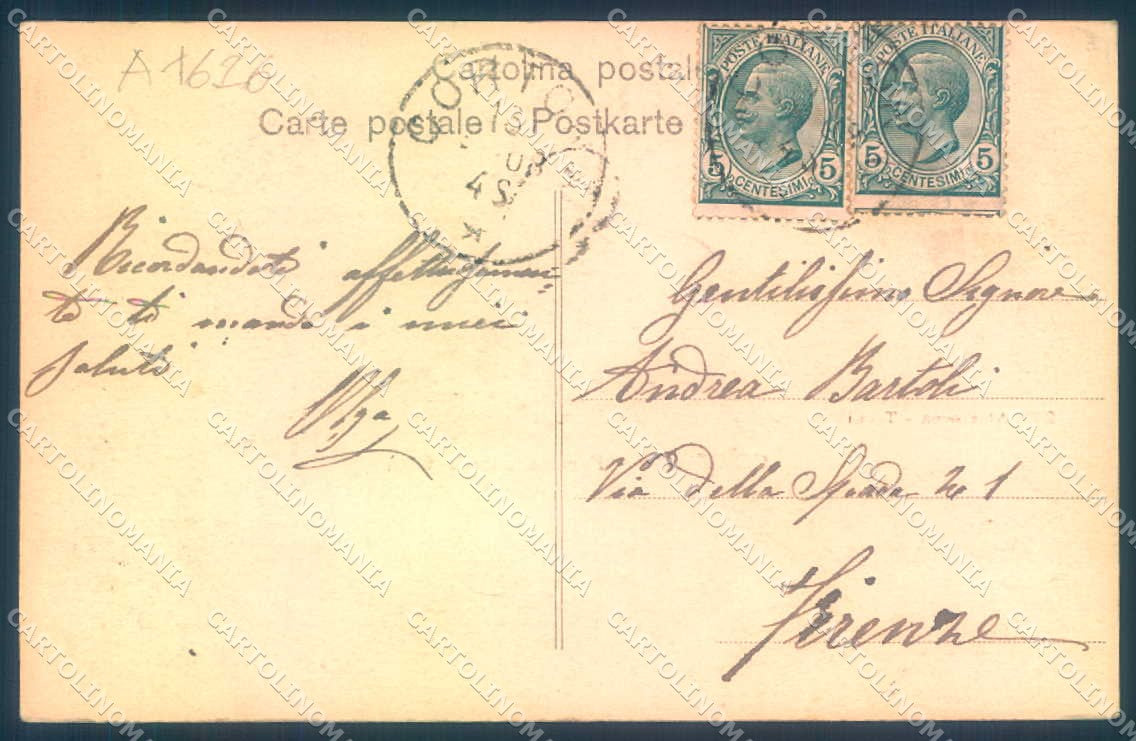 Arezzo Cortona Alterocca 287 cartolina JK0554 – retro