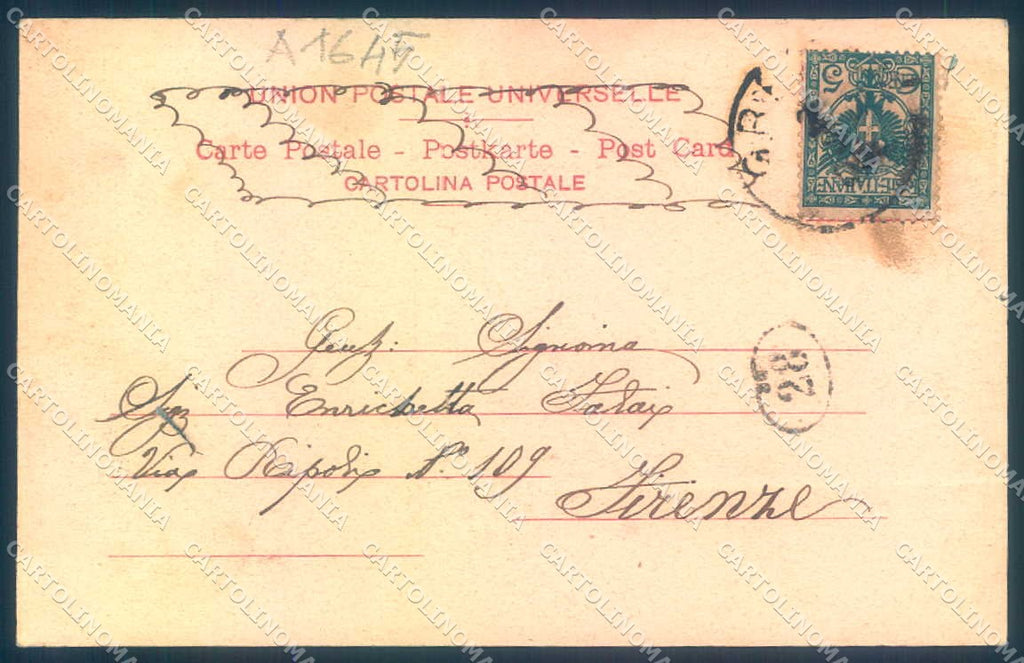Firenze Greve in Chianti Piazza Re Umberto odiano 9186 cartolina JK0559 – retro