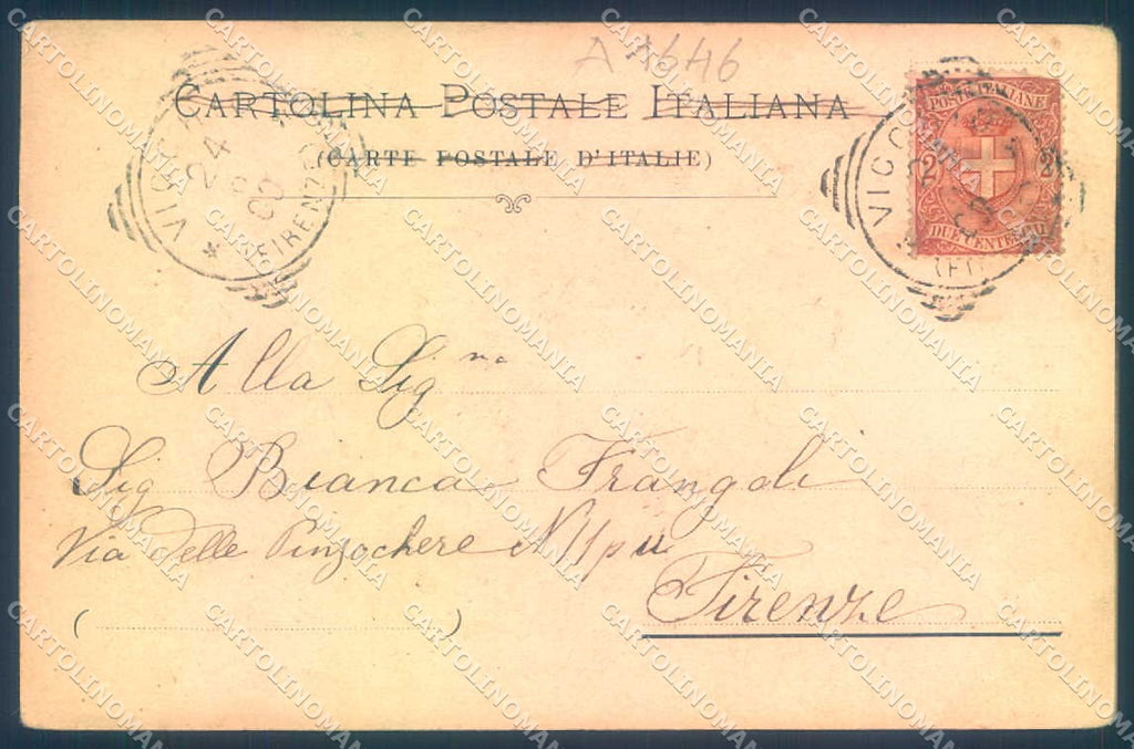 Firenze Vespignano Villa Cipriani Cateni Casa Natia Giotto cartolina JK0560 – retro