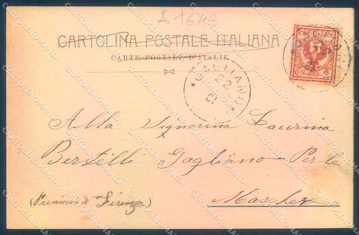 Firenze Vespignano Villa Cipriani Cateni Casa Natia Giotto cartolina JK0562 – retro