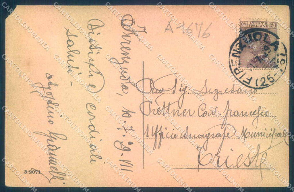 Firenze Firenzuola STRAPPO cartolina JK0567 – retro