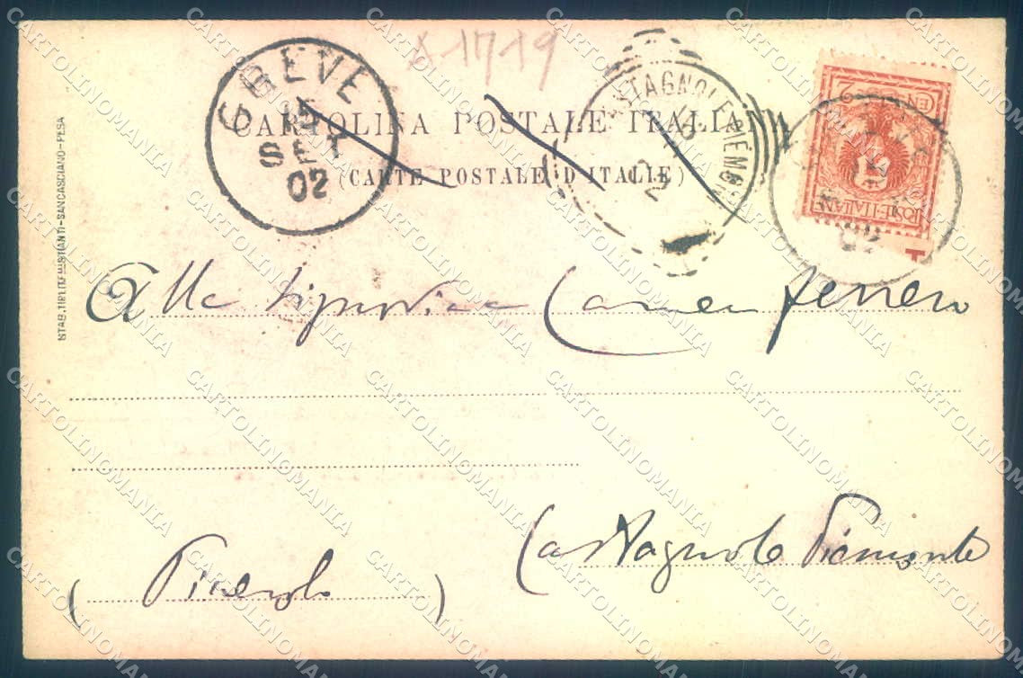 Firenze Tavarnelle Val di Pesa Badia Passignano Antico Castello cartolina JK0574 – retro