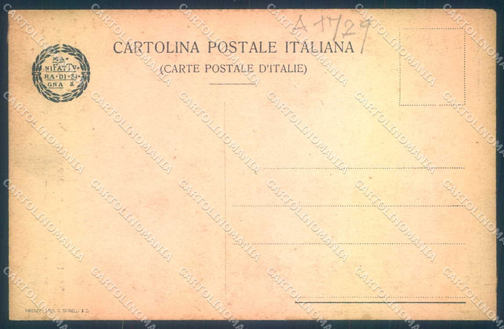 Firenze Signa Marmi Fabbrica Terracotte Artistiche cartolina JK0577 – retro