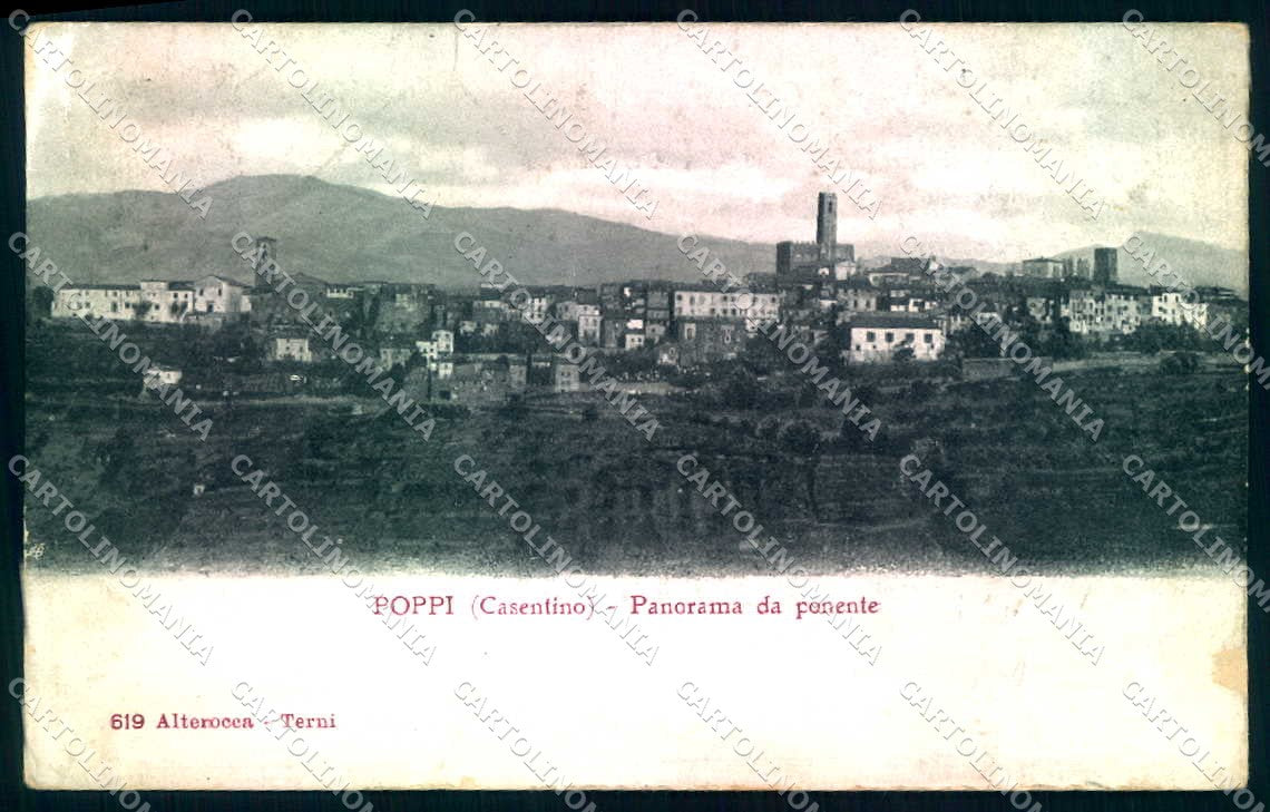 Arezzo Poppi Casentino Alterocca 619 ABRASA cartolina JK0581 – fronte