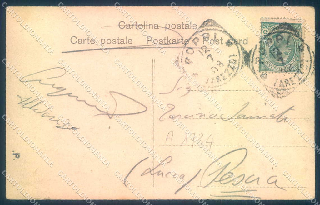 Arezzo Poppi Casentino Alterocca 619 ABRASA cartolina JK0581 – retro